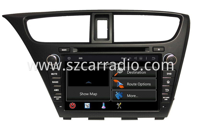 8 inch Civic Hatchback Touch Screen Car DVD